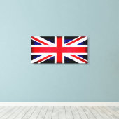 Britse vlag canvas afdruk (Insitu (Houten vloer))
