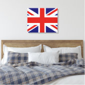 Britse vlag canvas afdruk (Insitu (Slaapkamer))
