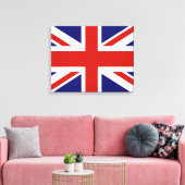 Britse vlag canvas afdruk (Insitu (Woonkamer))