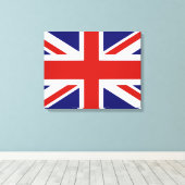 Britse vlag canvas afdruk (Insitu (Houten vloer))