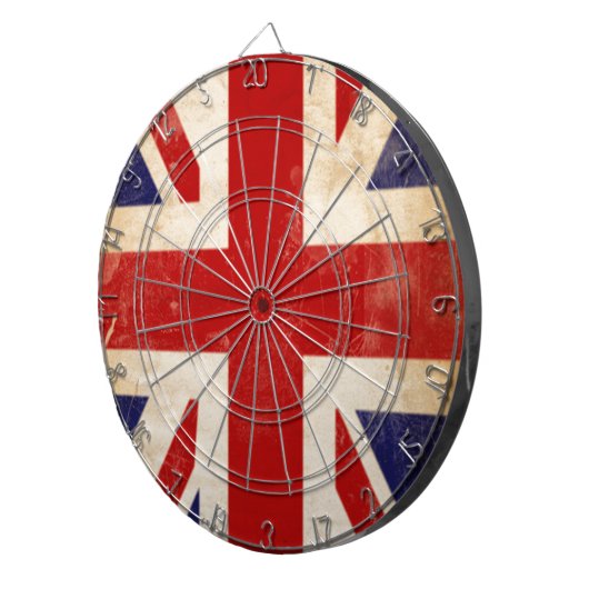 Britse vlag dartbord (Voorkant Rechts)