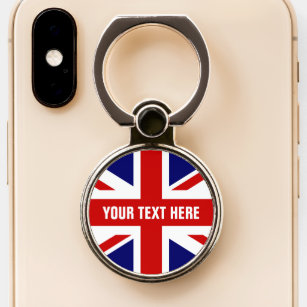 Britse vlag Douane-telefoonring Telefoonring
