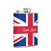 Britse vlag en Britse mode/sportfans Heupfles (Rechts)