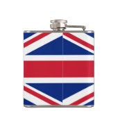 Britse vlag en Britse mode/sportfans Heupfles (Achterkant)