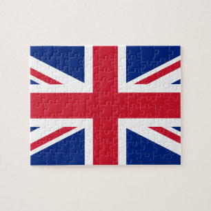 Britse vlag en Britse Union Jacks/sportfans Legpuzzel