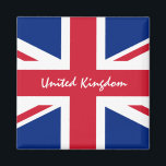 Britse vlag en Britse vakantie-/sportfans Magneet<br><div class="desc">Fridge Magnets: Britse vlag & Verenigd Koninkrijk (Groot-Brittannië) - hou van mijn land, reizen, vakantie, patriotten/sportfans - Vlag staat ook bekend als "union jack" (Engeland)</div>