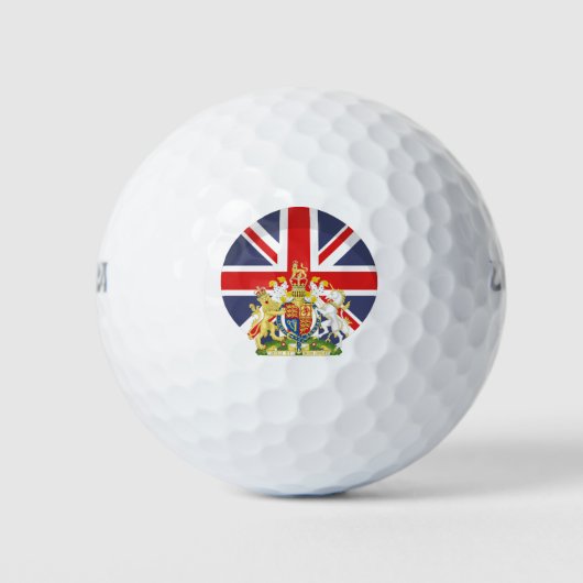 BRITSE vlag en Crest Golf Golfballen (Voorkant)