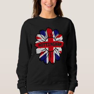 Britse Vlag Engeland Uk Zonnebloem Nottingham Unio Trui