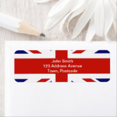 Britse vlag etiket (Insitu)