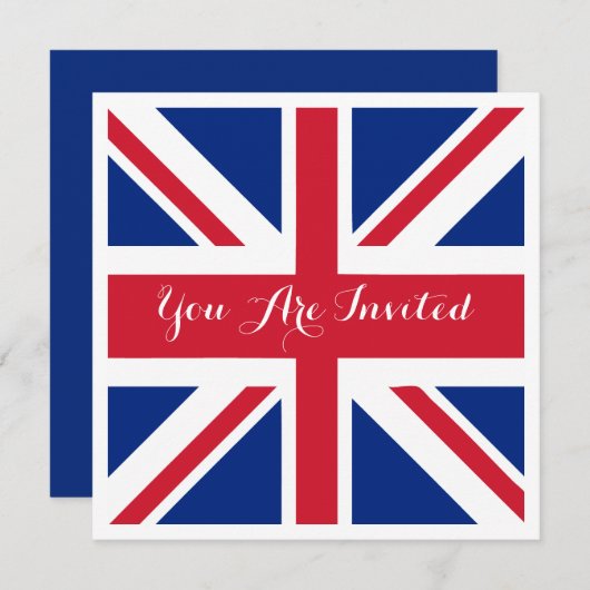 Britse vlag Flag British Wedding Kaart (Voorkant / Achterkant)
