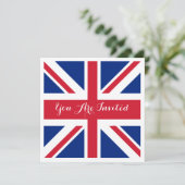 Britse vlag Flag British Wedding Kaart (Staand voorkant)