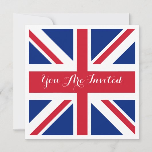 Britse vlag Flag British Wedding Kaart (Voorkant)
