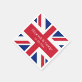 Britse vlag Flag British Wedding Servetten (Hoek)