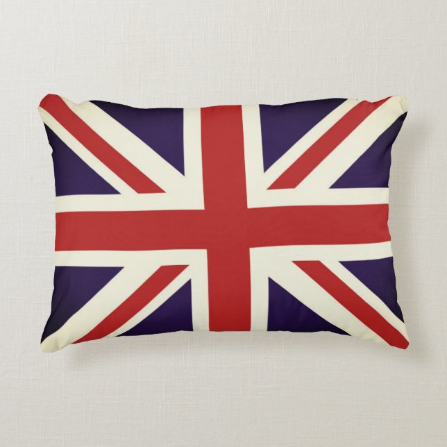  Britse vlag Flag Pillow, Verenigd Koninkrijk Accent Kussen (Voorkant)