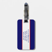 Britse vlag Gepersonaliseerde moderne reistas  Bagagelabel (Achterkant verticaal)