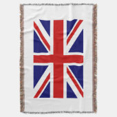 Britse vlag geweven dekens | EU-aansluiting Deken (Voorkant Verticaal)