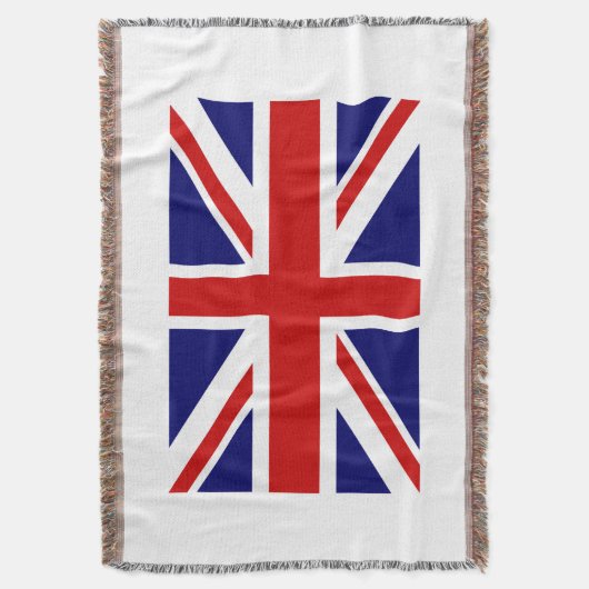 Britse vlag geweven dekens | EU-aansluiting Deken (Voorkant Verticaal)