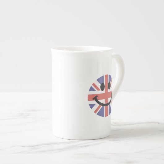 Britse Vlag gezicht Porselein Kop (Voorkant rechts)