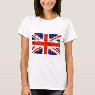 Britse vlag glitz glamour t-shirt