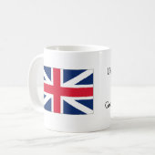 Britse Vlag God Save The King Thee / Koffie Mok (Voorkant links)