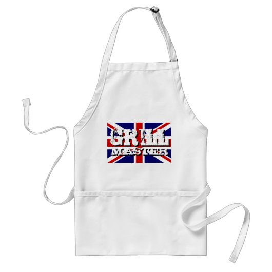 Britse vlag Grill master BBQ apron for men Standaard Schort (Voorkant)