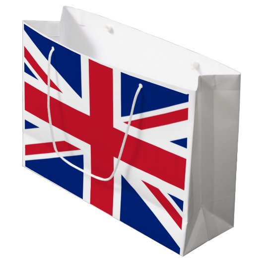 Britse vlag groot cadeauzakje (Voorkant Gekanteld)