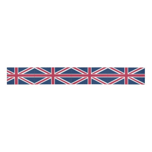 Britse vlag grosgrain lint (Voorkant)