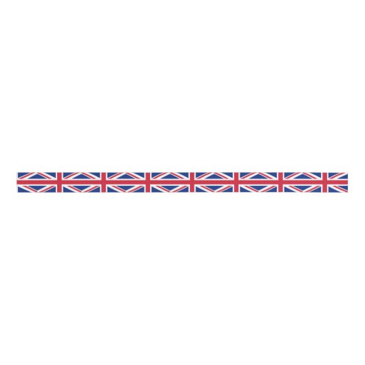 Britse vlag grosgrain lint (Voorkant)