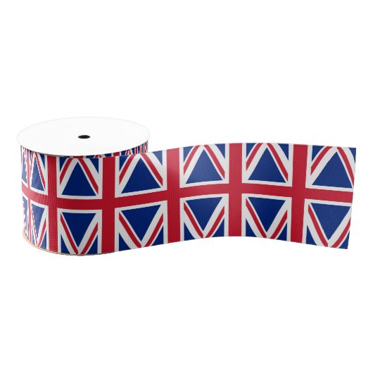 Britse vlag grosgrain lint (Spoel)