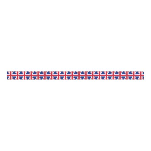 Britse vlag grosgrain lint (Voorkant)