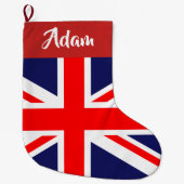  Britse vlag Grote Kerstsok (Voorkant)