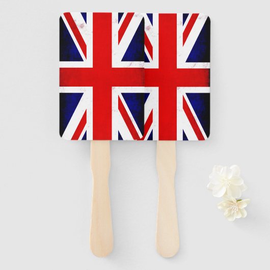 Britse vlag handwaaier (Voorkant en achterkant)