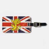  Britse vlag Heraldry Lion Bagagelabel (Voorkant horizontaal)