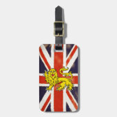  Britse vlag Heraldry Lion Bagagelabel (Voorkant verticaal)