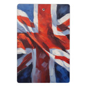 Britse vlag - Impressionistisch schilderij Mini Klembord (Achterkant)