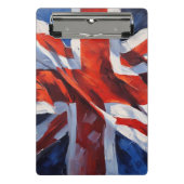 Britse vlag - Impressionistisch schilderij Mini Klembord (Voorkant)