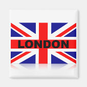  Britse vlag in Londen Magneet (Voorkant)