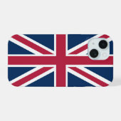 Britse vlag iPhone 15 case (Achterkant horizontaal)