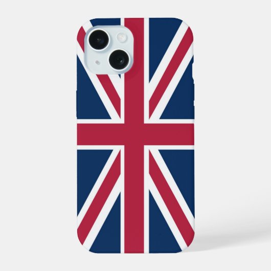 Britse vlag iPhone 15 case (Achterkant)