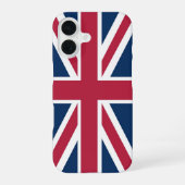 Britse vlag iPhone 16 hoesje (Achterkant)