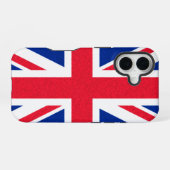 Britse vlag iPhone 16 hoesje (Achterkant horizontaal)