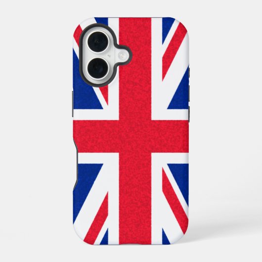 Britse vlag iPhone 16 hoesje (Achterkant)