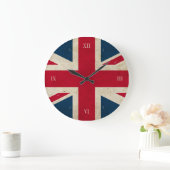  Britse vlag Jack British Wall Clock Grote Klok (Huis)