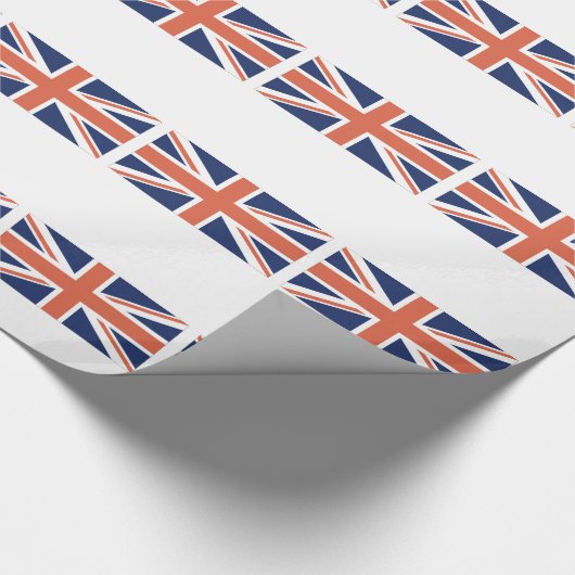 Britse vlag Jack Wrapping Cadeaupapier (Hoek)