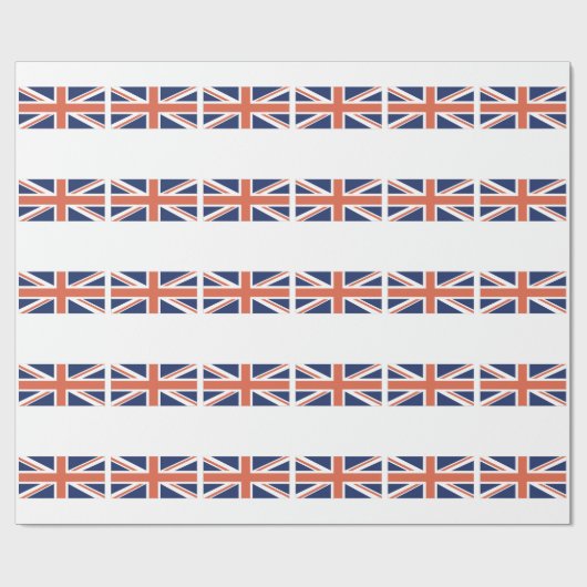 Britse vlag Jack Wrapping Cadeaupapier (Vlak)