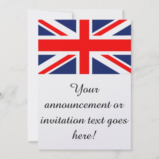 Britse vlag kaart (Voorkant)
