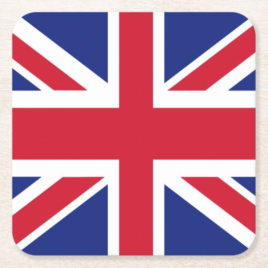 Britse vlag kartonnen onderzetters (Voorkant)