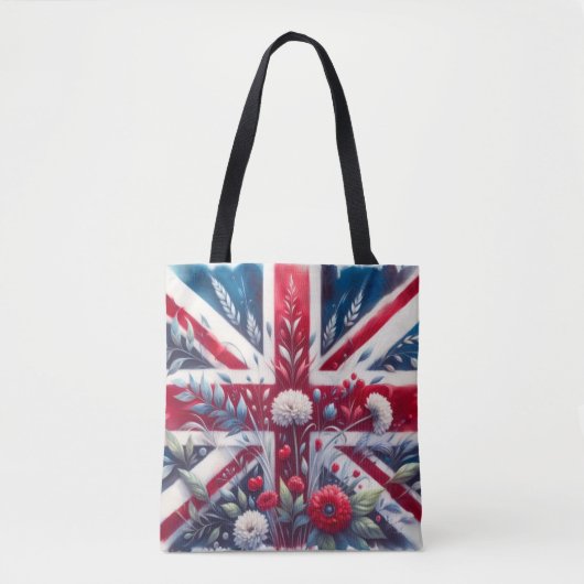 Britse Vlag Katoenen Tote Bag (Voorkant)