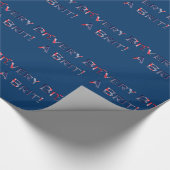 Britse vlag kleuren "Every bit a Brit" Patriottisc Cadeaupapier (Hoek)