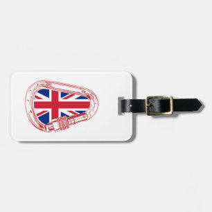 Britse vlag Klimaatcarabiner Bagagelabel